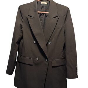 Peppermayo Black Long Blazer